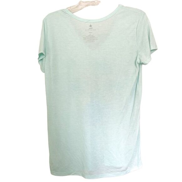 Disney Princess The Little Mermaid Blue Graphic Print Short Sleeve Shirt Large - Picture 2 of 5